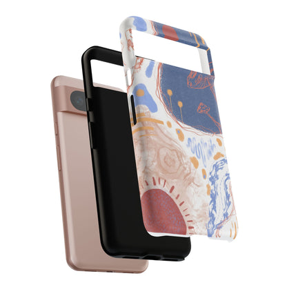Artistic Phone Case with Abstract Design, Tough Phone Case, Unique Gift, Trendy Accessories, Modern Art Case, Stylish Tech Gear
