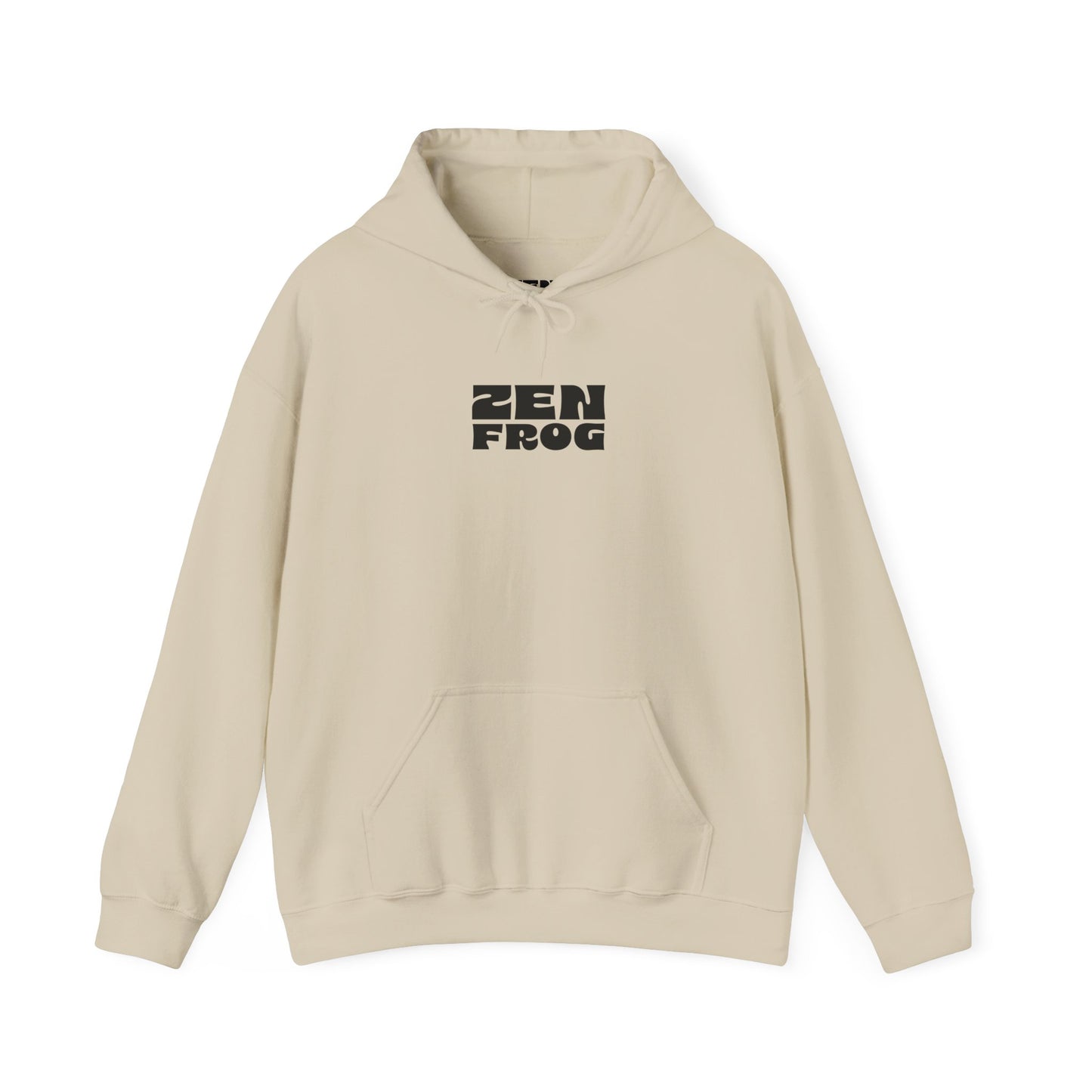 Zen Frog Octopus Unisex Heavy Blend Hooded Sweatshirt, Cozy Graphic Hoodie, Gift for Ocean Lovers, Unique Casual Wear, Relaxed Style