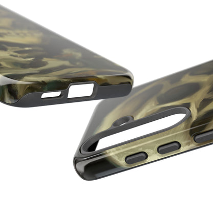 Skull Phone Case - Tough Cases, Macabre Style, Unique Accessories, Perfect for Halloween, Gothic Decor, Edgy Gift Idea | Van Gogh Reimagined, Abstract Twist on  Van Gogh's Skeleton with Burning Cigarette