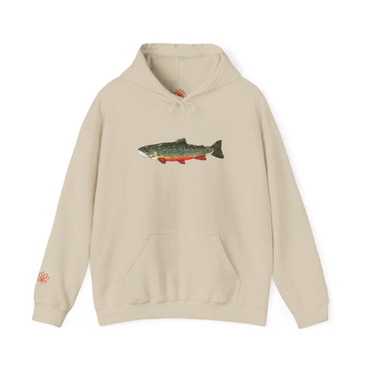 Trout Design Heavy Blend Hoodie, Fishing Gift, Outdoor Apparel, Comfortable Sweatshirt, Unisex Hoodie, Casual Fishing Wear