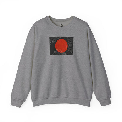 Minimalist Sunset Crewneck Sweatshirt, Cozy Unisex Sweater for Everyday Wear, Gift for Fall, Layering Essential
