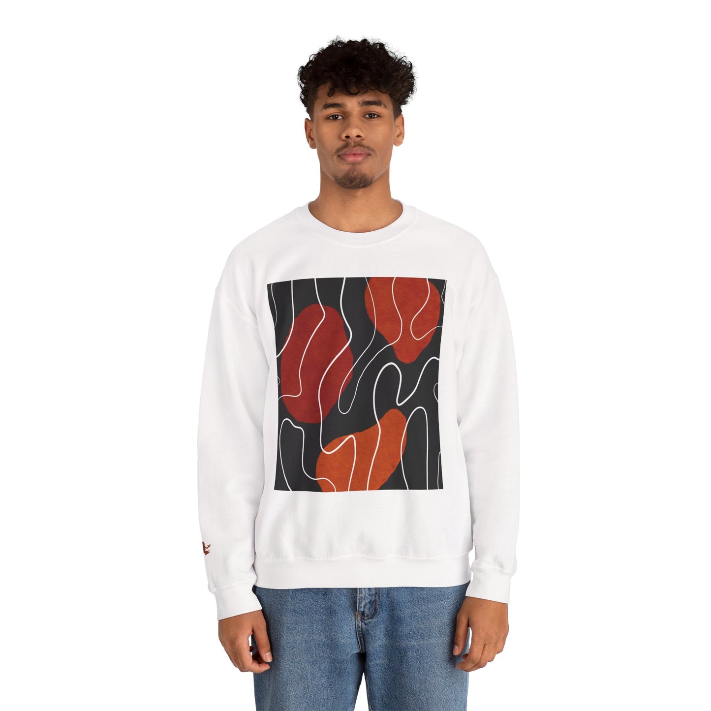 Abstract Modern Crewneck Sweatshirt, Cozy Casual Wear, Gift for Art Lovers, Stylish Layering, Perfect for Fall/Winter, Unique Graphic [...]