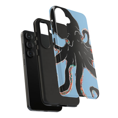 Octopus Tough Phone Case, Sea Creature Design, Ocean Lover Gift, Unique Phone Cover, Underwater Artwork