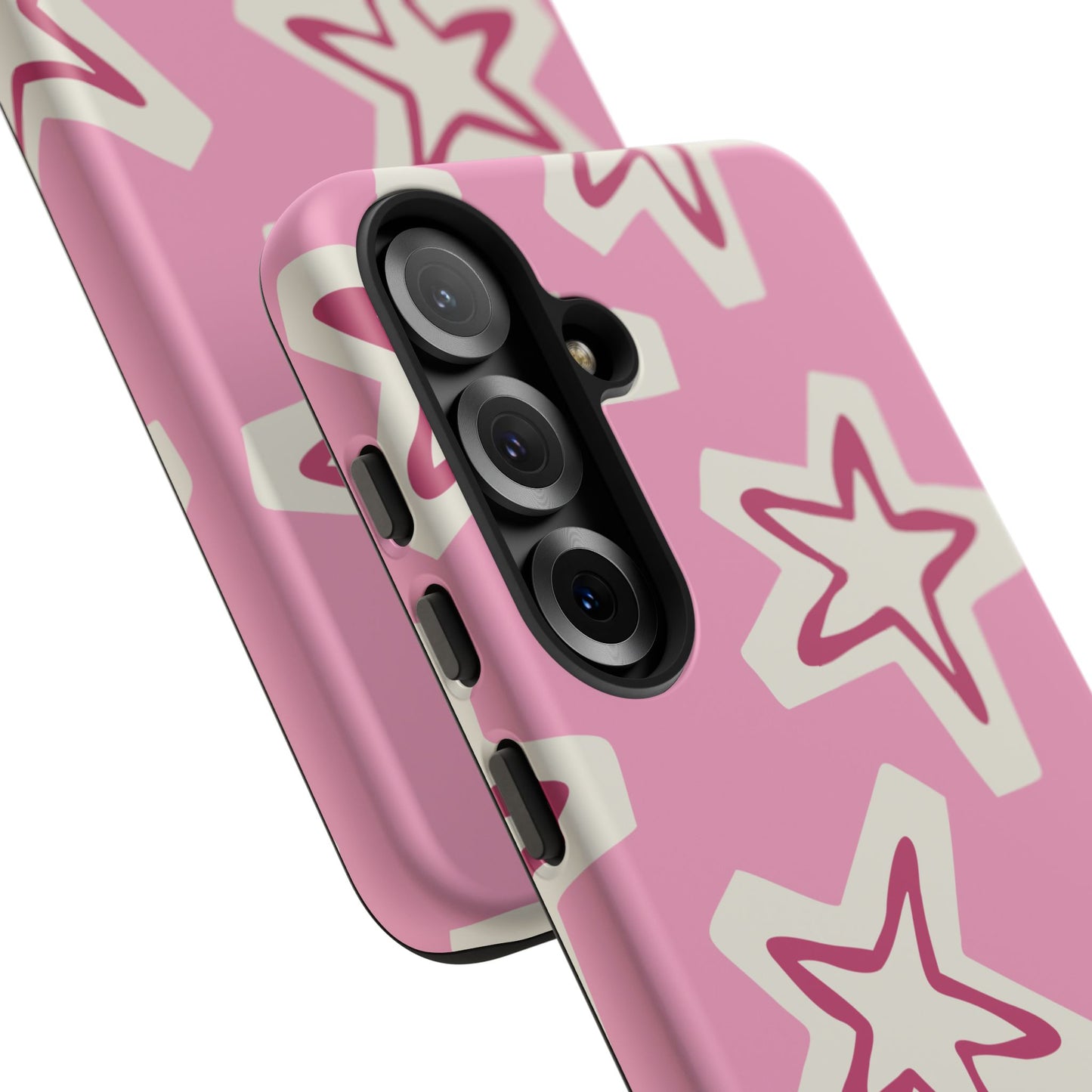 Starry Pink Phone Case | Tough Cases for Trendy Protection, Cute Gift, Fun Design, Holiday Match, Everyday Use