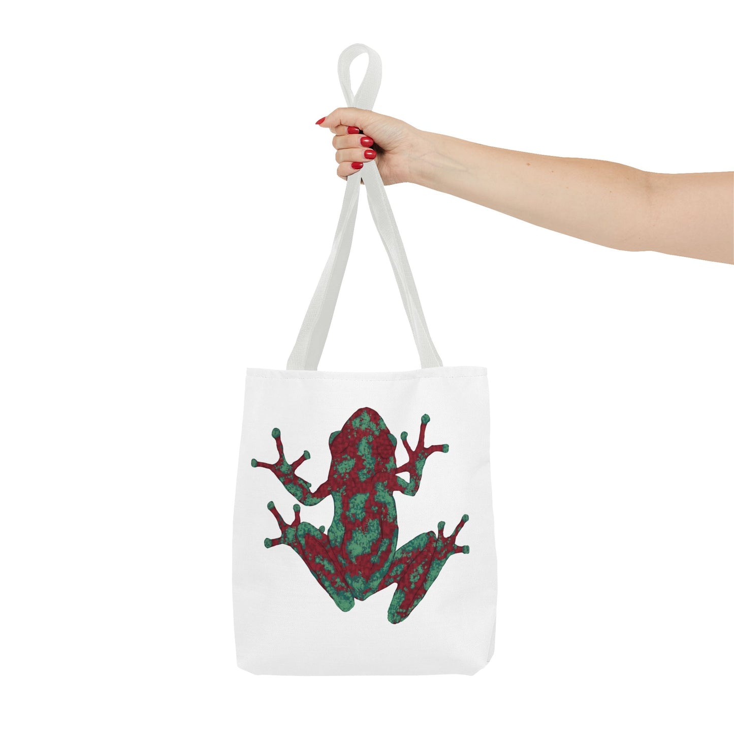 Frog Art Tote Bag, Eco-Friendly Shopping Bag, Nature Lover Gift, Stylish Reusable Tote, Unique Animal Print Purse