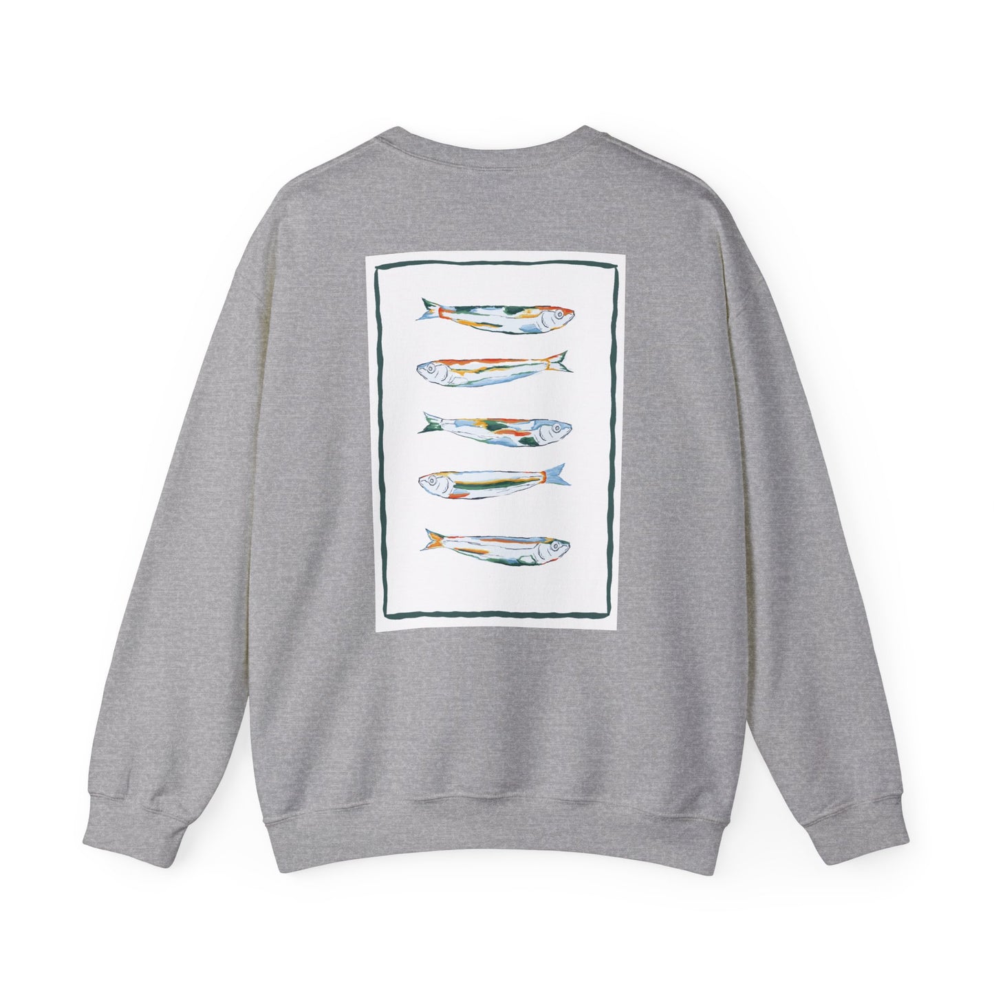 Funky Fish Crewneck Sweatshirt - Zen Frog Cozy & Calm Vibes for All, Perfect Gift for Nature Lovers, Relaxation, and Casual Wear