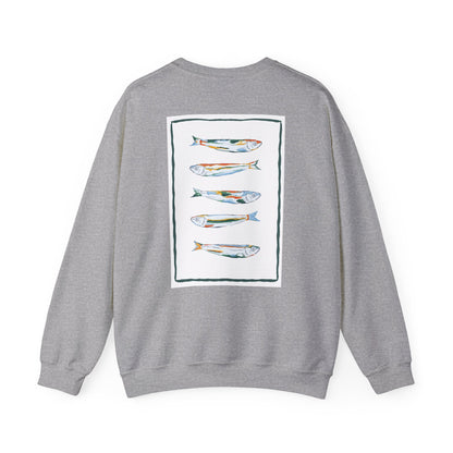 Funky Fish Crewneck Sweatshirt - Zen Frog Cozy & Calm Vibes for All, Perfect Gift for Nature Lovers, Relaxation, and Casual Wear