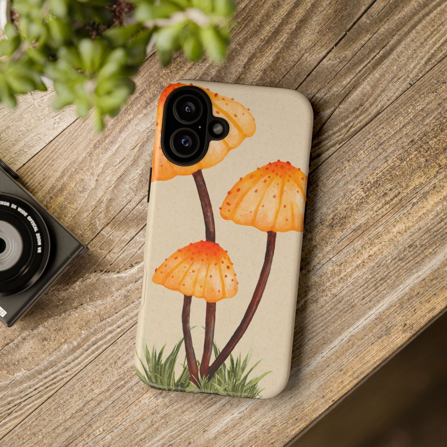 Mushroom Phone Case, Tough Cases for Nature Lovers, Unique Phone Covers, Gifts for Eco Enthusiasts, Fun Protective Cases