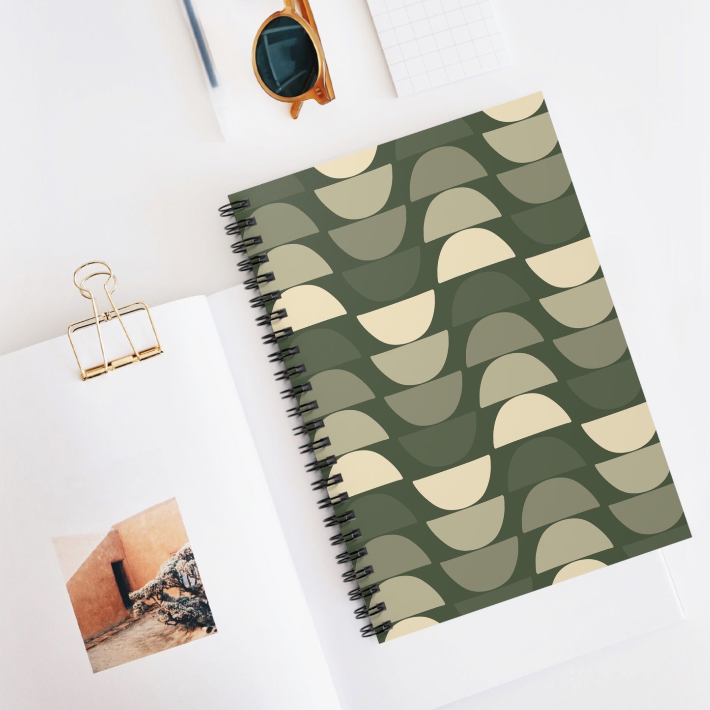 Trendy Spiral Notebook - Stylish Ruled Journal for School, Work, Journaling, Gifts, and Home Office