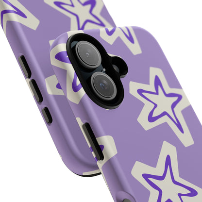 Starry Pattern Phone Case, Cute Star Design, Tough Phone Cover, Gifts for Her, Stylish Phone Accessory