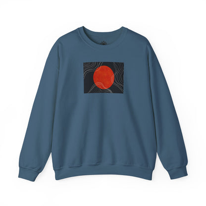 Minimalist Sunset Crewneck Sweatshirt, Cozy Unisex Sweater for Everyday Wear, Gift for Fall, Layering Essential