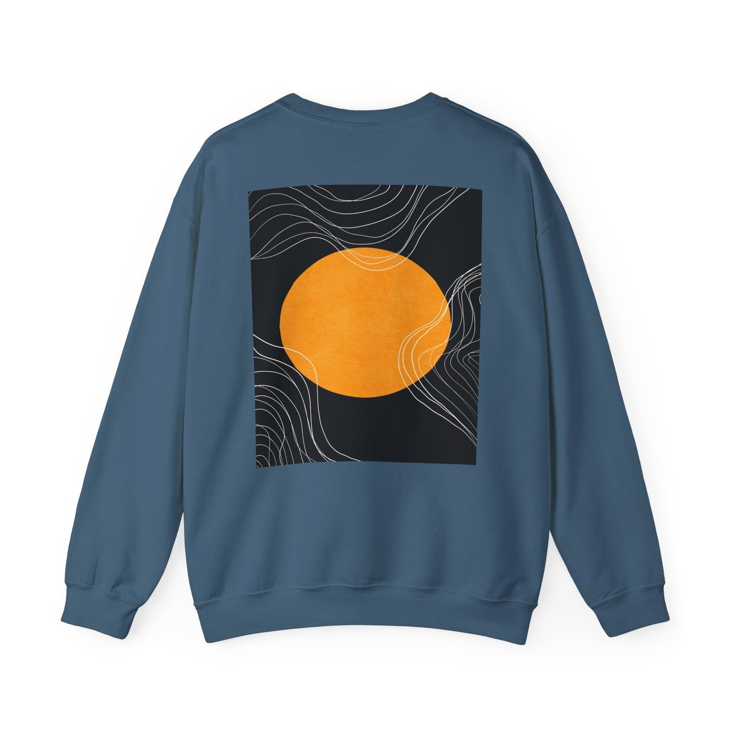 Sunset Wave Unisex Heavy Blend™ Crewneck Sweatshirt | Cozy, Relaxed, Casual Wear, Gift for Her, Gift for Him, Yoga, Meditation
