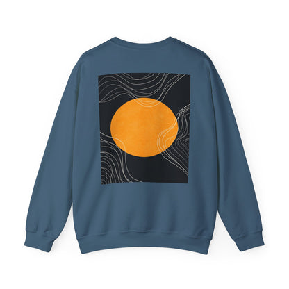 Sunset Wave Unisex Heavy Blend™ Crewneck Sweatshirt | Cozy, Relaxed, Casual Wear, Gift for Her, Gift for Him, Yoga, Meditation