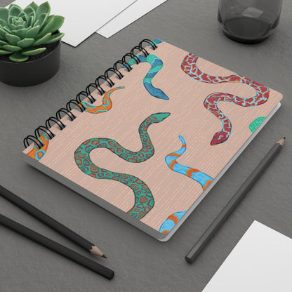 Vibrant Snake Pit Spiral Notebook