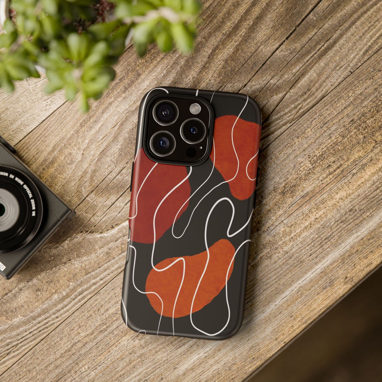 Stylish Phone Case with Abstract Design, Tough Cases for Modern Life, Trendy Phone Accessory, Unique Gift Idea, Holiday Present