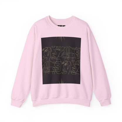 Stylish Unisex Crewneck Sweatshirt - Modern Art Design, Cozy Gift for Him/Her, Perfect for Fall, Casual Wear, Art Lovers, Abstract, Minimalist, Autumn Vibes