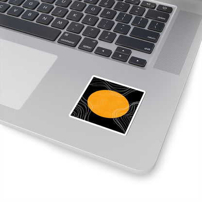 Vibrant Sun Kiss-Cut Stickers | Boho Design | Perfect for Laptops, Journals, Water Bottles, Summer Decor, Abstract Minimalist, Sticker Designs