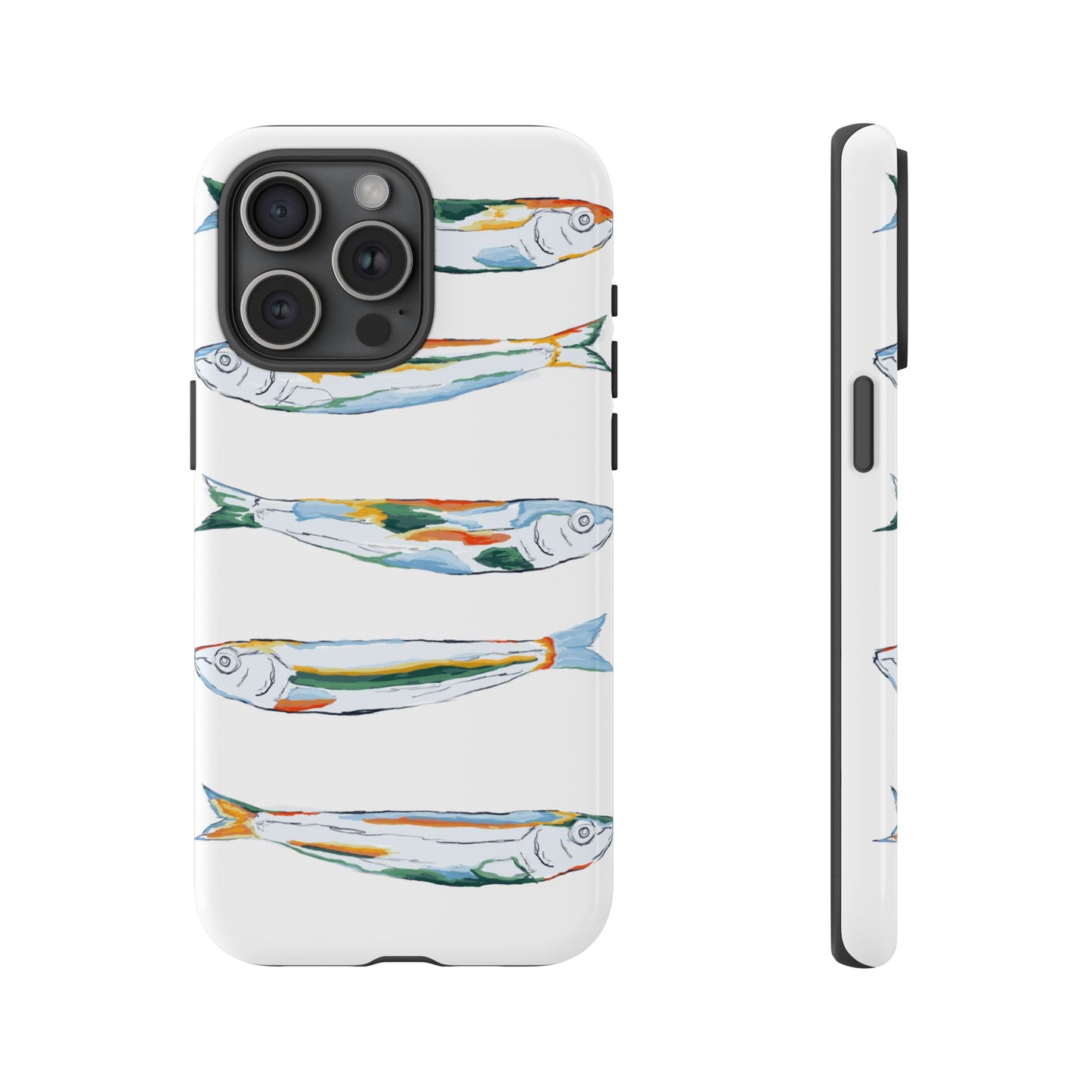 Tough Cases – Artistic Fish Design Phone Case, Unique Gift for Aquatic Lovers, Perfect for Birthdays, Holidays, and Everyday Use, Quirky Cases, Fun Phone Cases