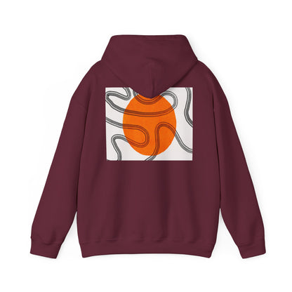 Lotus & Sun Graphic Hoodie - Cozy Unisex Sweatshirt, Trendy Casual Wear, Yoga Gift, Inspirational Apparel, Relaxed Style