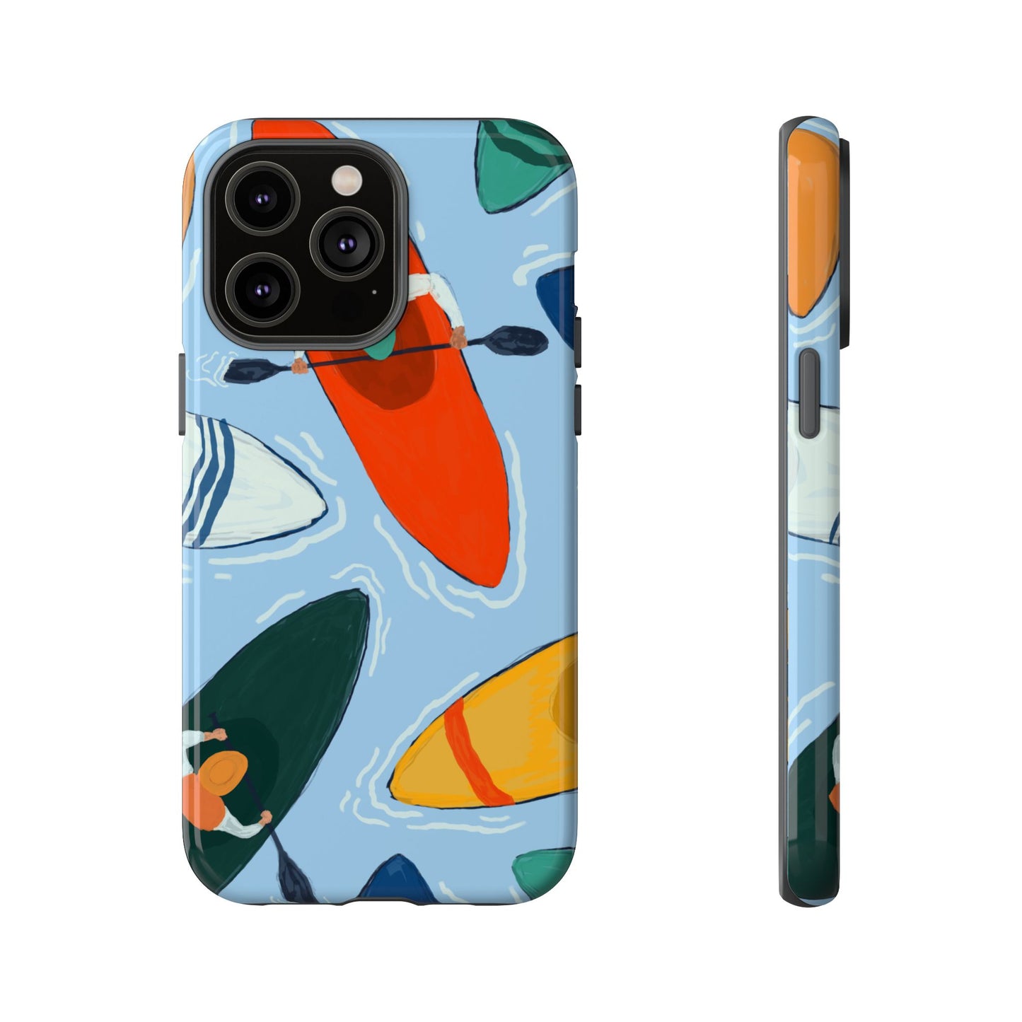 Kayak Phone Case - Tough Cases for Outdoor Enthusiasts, Birthday Gifts, Adventure Gear, Kayaking Accessories, Nature Lover Decor, Artsy Phone Cases