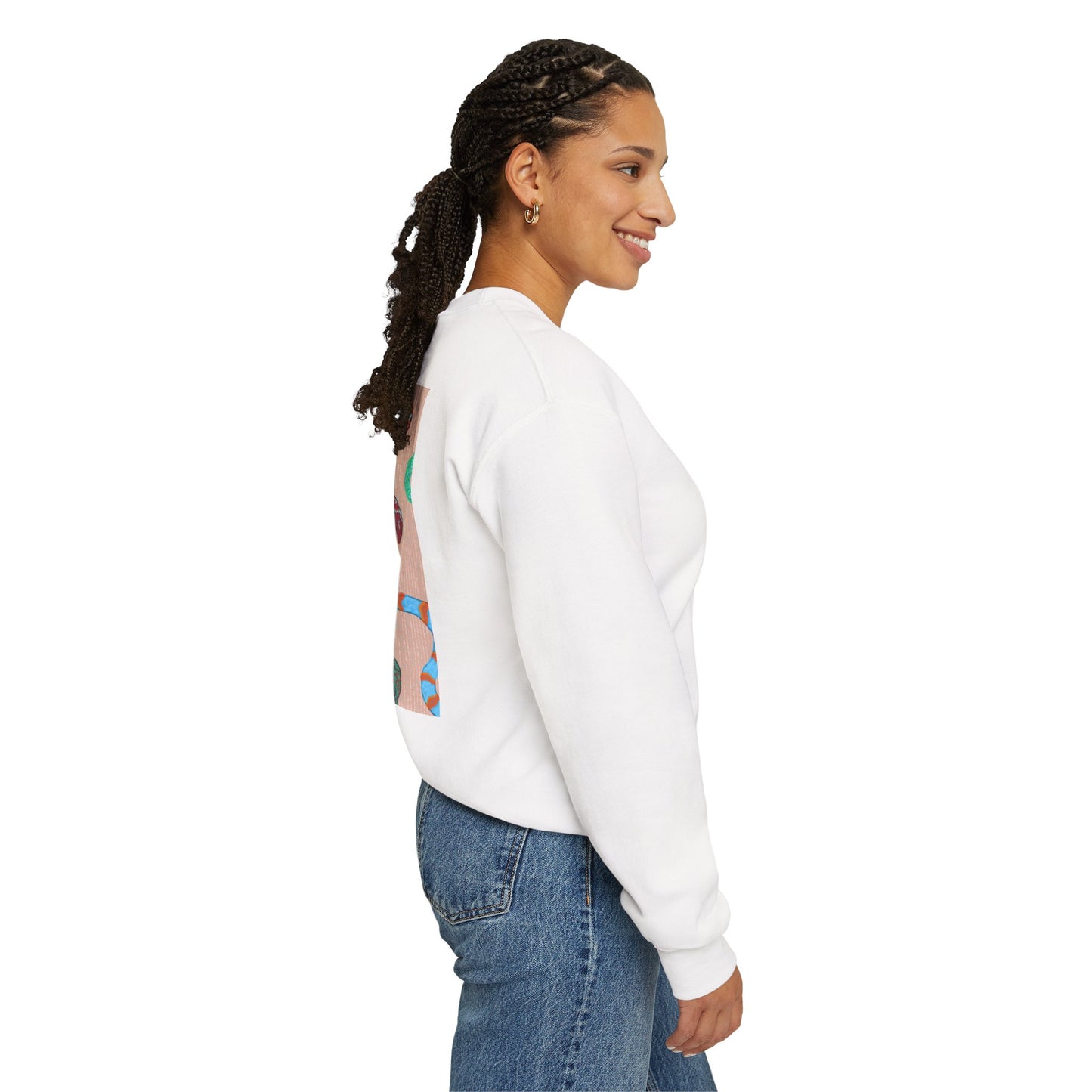 Funky Snake Unisex Crewneck Sweatshirt, Cozy Apparel, Unique Gift, Snake Art, Relaxed Style, Perfect for Casual Outings