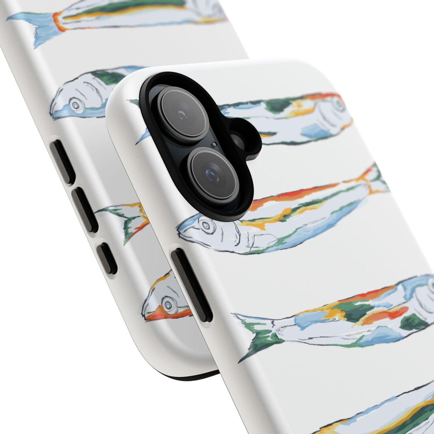 Tough Cases – Artistic Fish Design Phone Case, Unique Gift for Aquatic Lovers, Perfect for Birthdays, Holidays, and Everyday Use, Quirky Cases, Fun Phone Cases