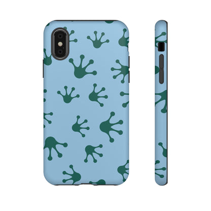 Frog Pattern Phone Case, Tough Cases for Nature Lovers, Unique Gift for Kids, Eco-Friendly Accessories, Stylish Cell Phone Cover, Cute Frog Print Pattern, Artsy Phone Cases