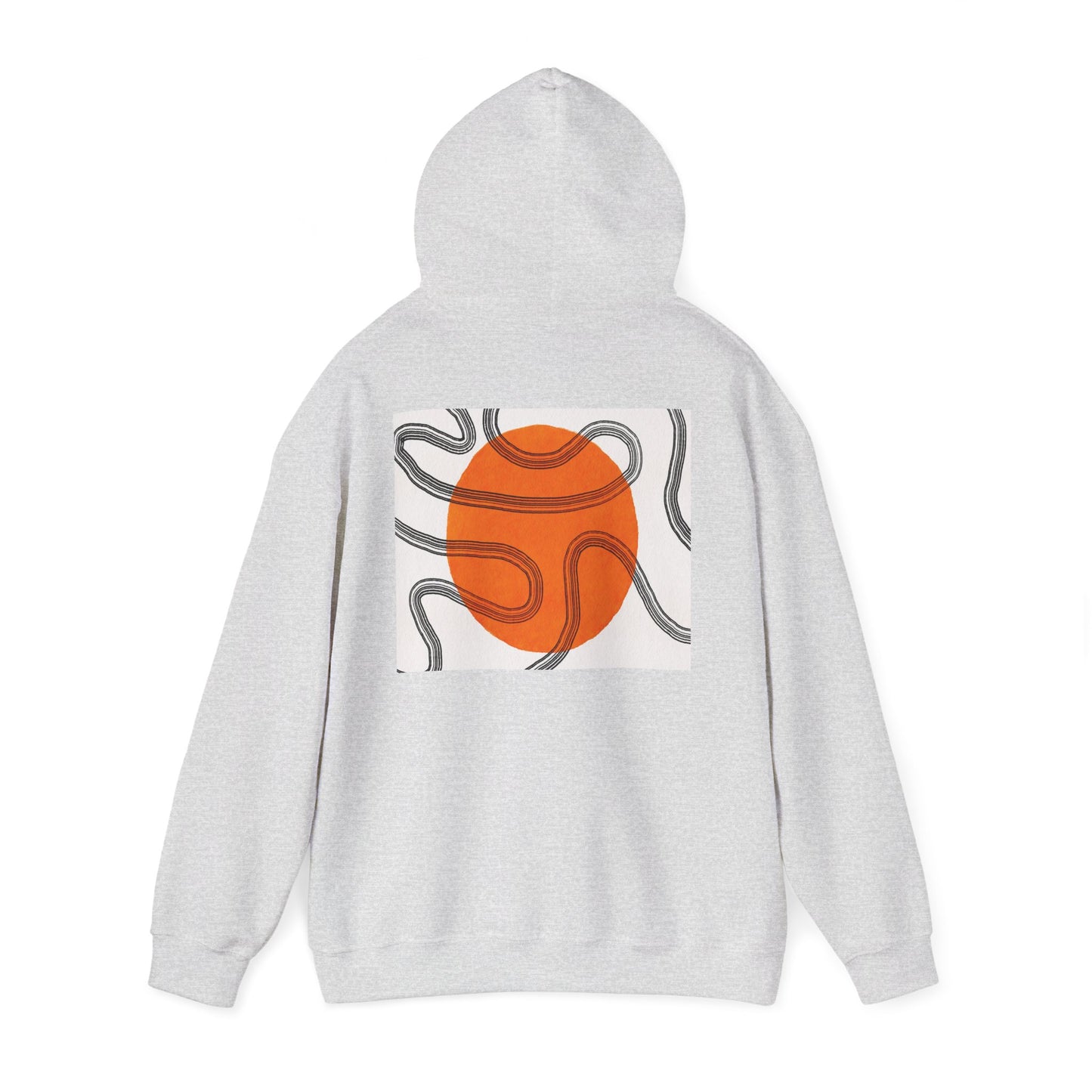 Lotus & Sun Graphic Hoodie - Cozy Unisex Sweatshirt, Trendy Casual Wear, Yoga Gift, Inspirational Apparel, Relaxed Style