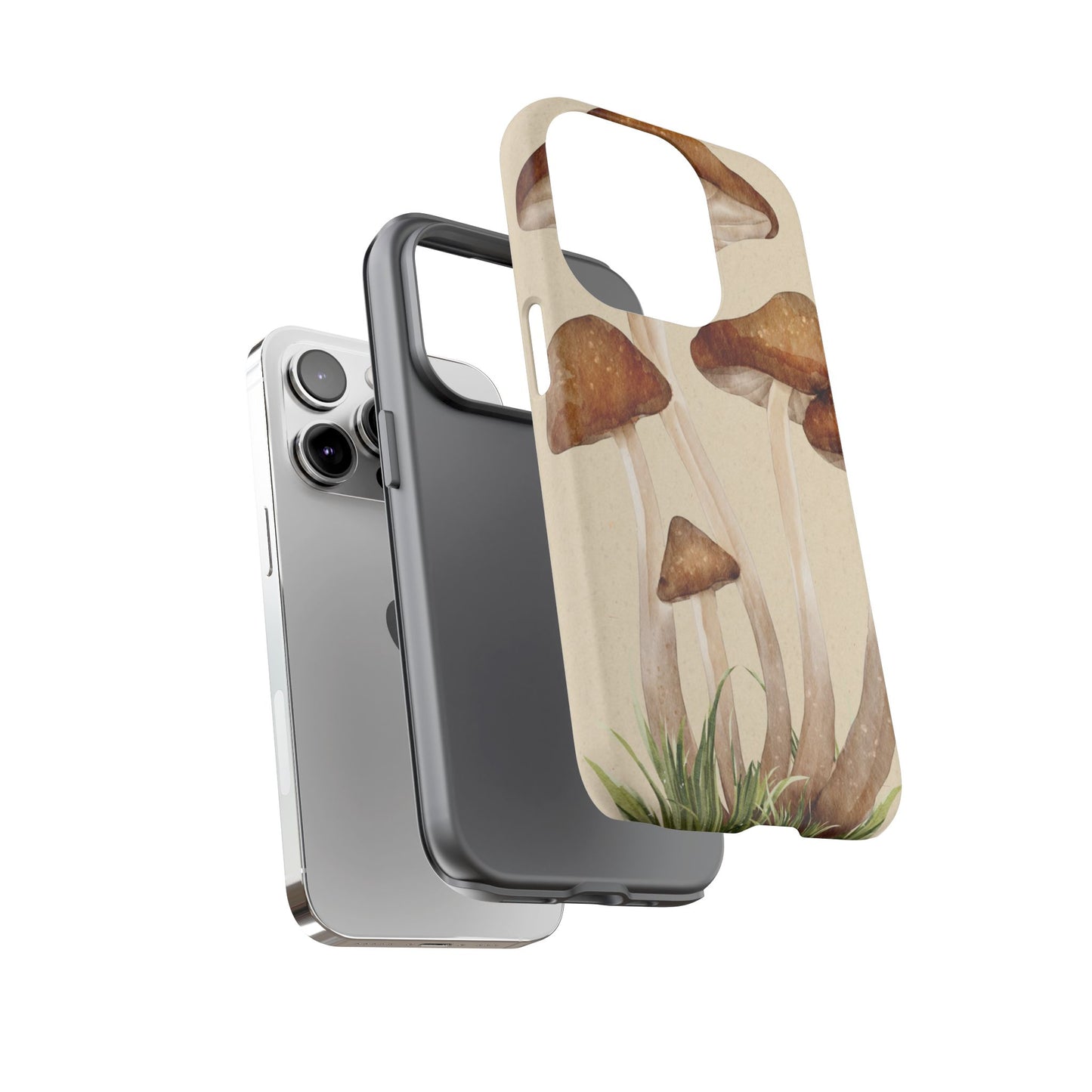 Mushroom Phone Case - Nature Lover, Eco-Friendly Gift, Cute Cell Phone Cover, Aesthetic Tech Accessory, Unique Fall Decor, Artsy Phone Cases, Cute, Gift for Her, Nature-inspired Designs, Durable Cases