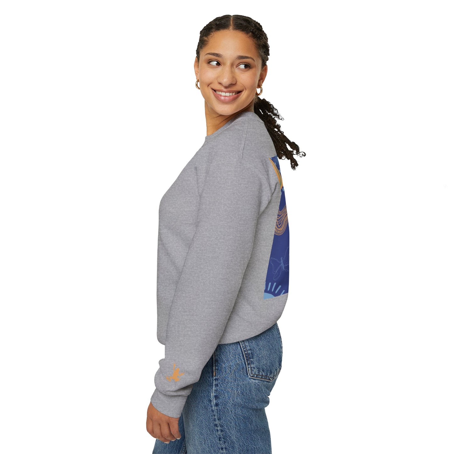 Vibrant Unisex Crewneck Sweatshirt, Cozy Sweatshirt for All Seasons, Casual Wear, Art-Inspired Gift, Spring Fashion, Unisex Apparel