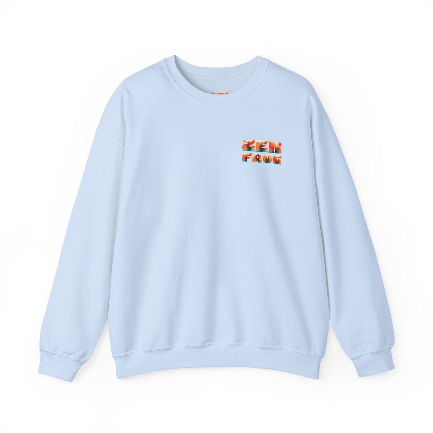 Funky Fish Crewneck Sweatshirt - Zen Frog Cozy & Calm Vibes for All, Perfect Gift for Nature Lovers, Relaxation, and Casual Wear
