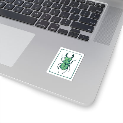 Eclectic Beetle Kiss-Cut Stickers, Nature Lover Decor, Creepy-Crawly Gifts, Fun Laptop Accessories, Artistic Bug Art, Unique Decor