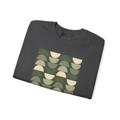 Stylish Geometric Crewneck Sweatshirt for Relaxed Vibes, Cozy Layer, Unisex Fashion Piece, Perfect Gift for Art Lovers, Casual Wear