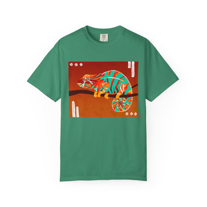Vibrant Chameleon T-Shirt | Eco-friendly Fashion Tee, Unisex Graphic Tee, Animal Lover Shirt, Gift for Nature Enthusiasts