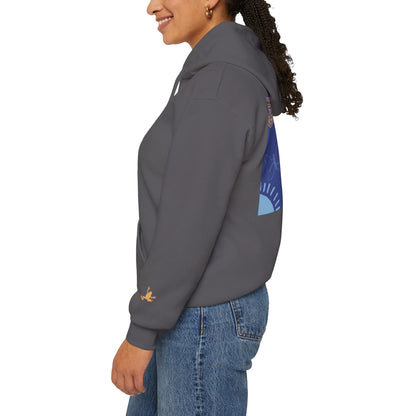 Unisex Heavy Blend™ Hooded Sweatshirt - Cozy Everyday Comfort, Perfect Gift for Nature Lovers and Art Enthusiasts