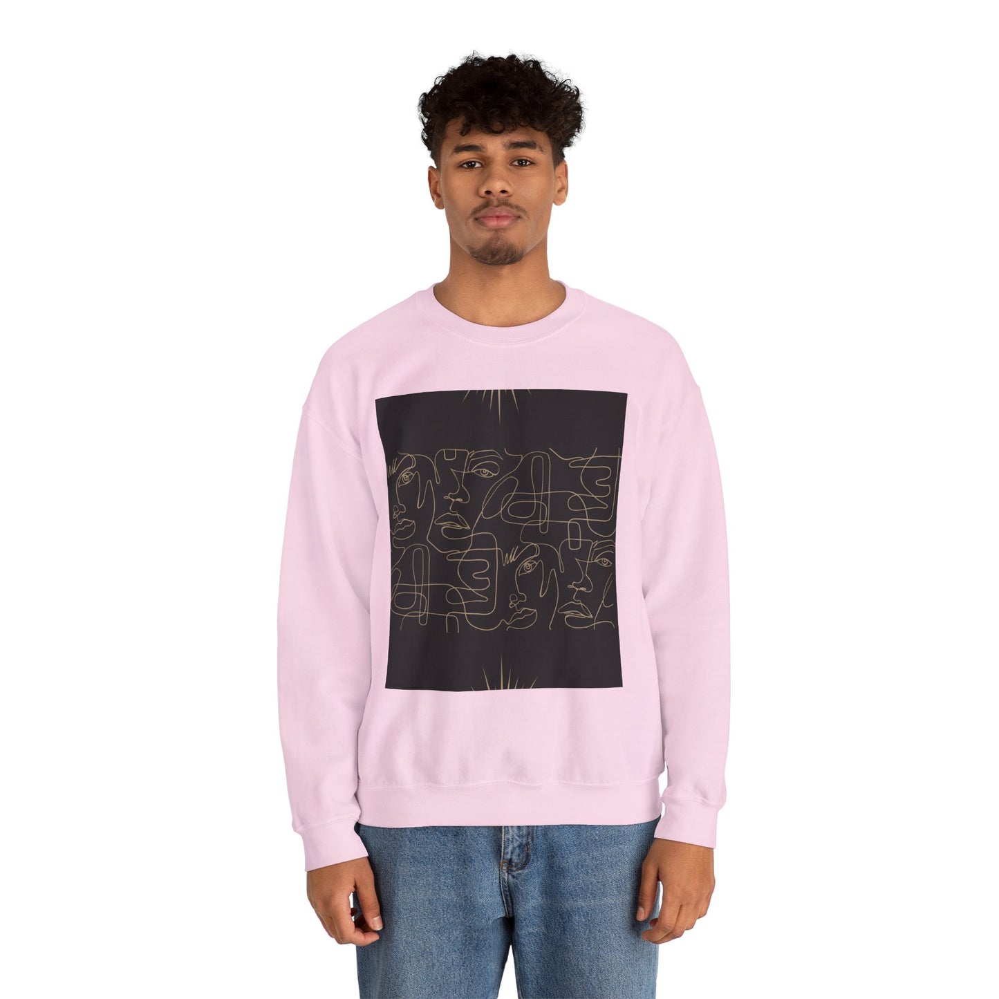 Stylish Unisex Crewneck Sweatshirt - Modern Art Design, Cozy Gift for Him/Her, Perfect for Fall, Casual Wear, Art Lovers, Abstract, Minimalist, Autumn Vibes