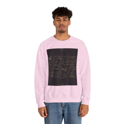 Stylish Unisex Crewneck Sweatshirt - Modern Art Design, Cozy Gift for Him/Her, Perfect for Fall, Casual Wear, Art Lovers, Abstract, Minimalist, Autumn Vibes