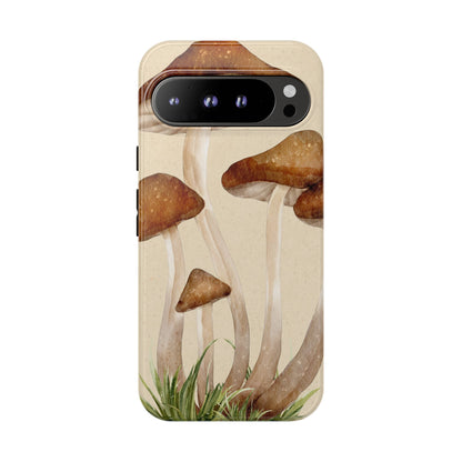 Mushroom Phone Case - Nature Lover, Eco-Friendly Gift, Cute Cell Phone Cover, Aesthetic Tech Accessory, Unique Fall Decor, Artsy Phone Cases, Cute, Gift for Her, Nature-inspired Designs, Durable Cases