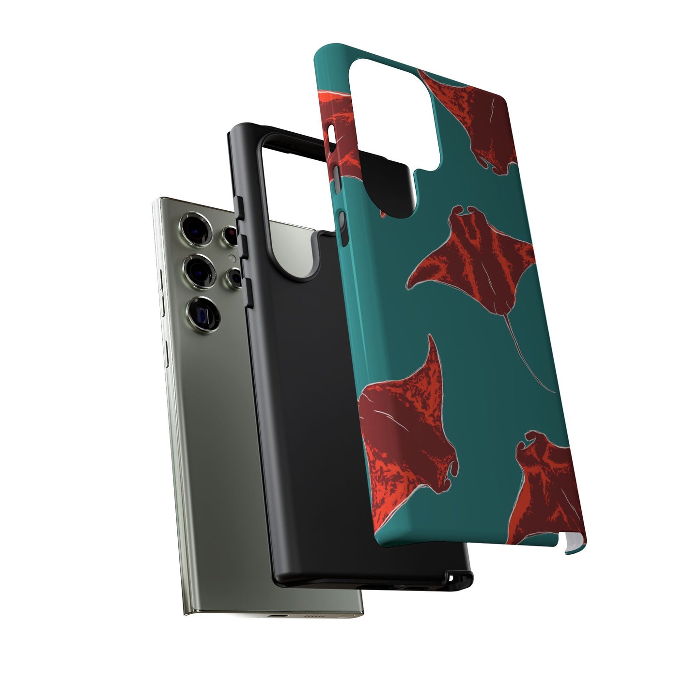 Manta Ray Phone Case, Tropical Phone Cover, Ocean Vibe Accessories, Summer Gift Idea, Marine Animal Merchandise