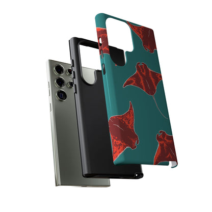 Manta Ray Phone Case, Tropical Phone Cover, Ocean Vibe Accessories, Summer Gift Idea, Marine Animal Merchandise