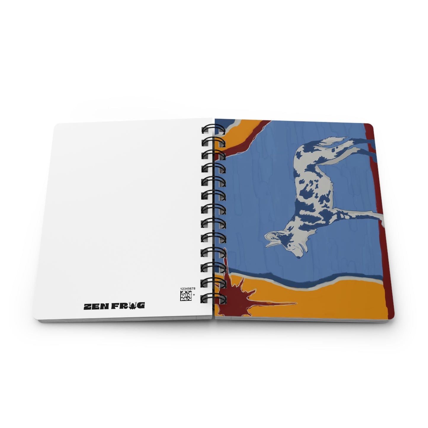 Painted Wolf Spiral Notebook