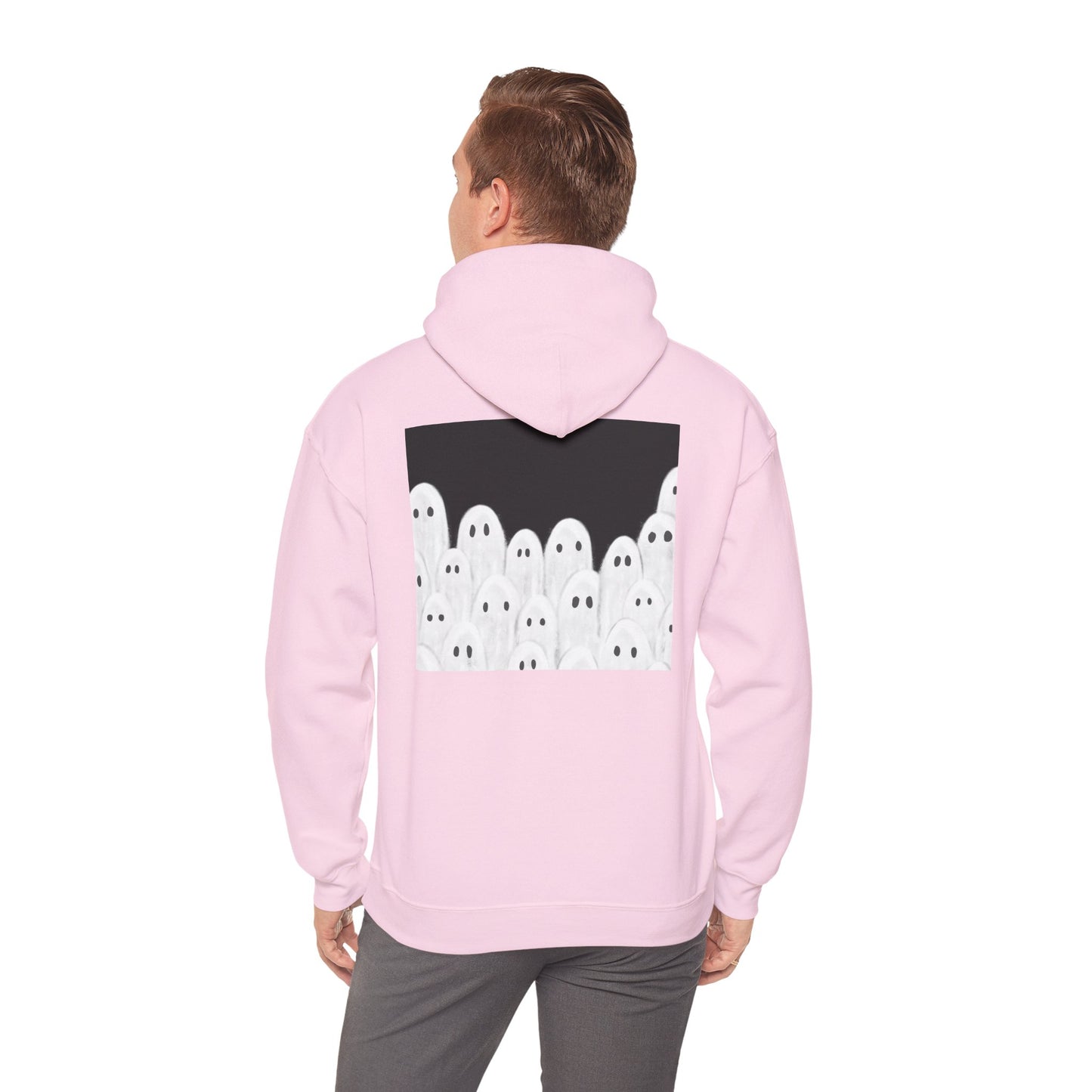 Painted Ghosts Pullover | Halloween Ghost Hoodie, Unisex Boo Sweatshirt, Spooky Gift for Fall, Cozy Halloween Apparel, Ghost Lover Hoodie, Perfect for Spooky Season