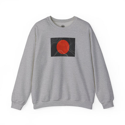 Minimalist Sunset Crewneck Sweatshirt, Cozy Unisex Sweater for Everyday Wear, Gift for Fall, Layering Essential