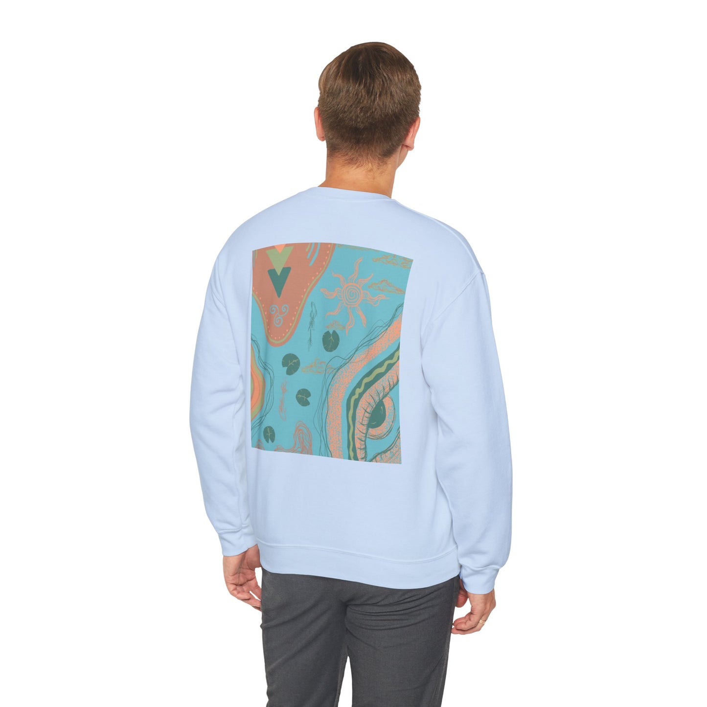 Bohemian Crewneck Sweatshirt, Cozy Sweatshirt for Art Lovers, Unique Graphic Apparel, Perfect Gift for Everyday Wear, Trendy Fashion Hoodie