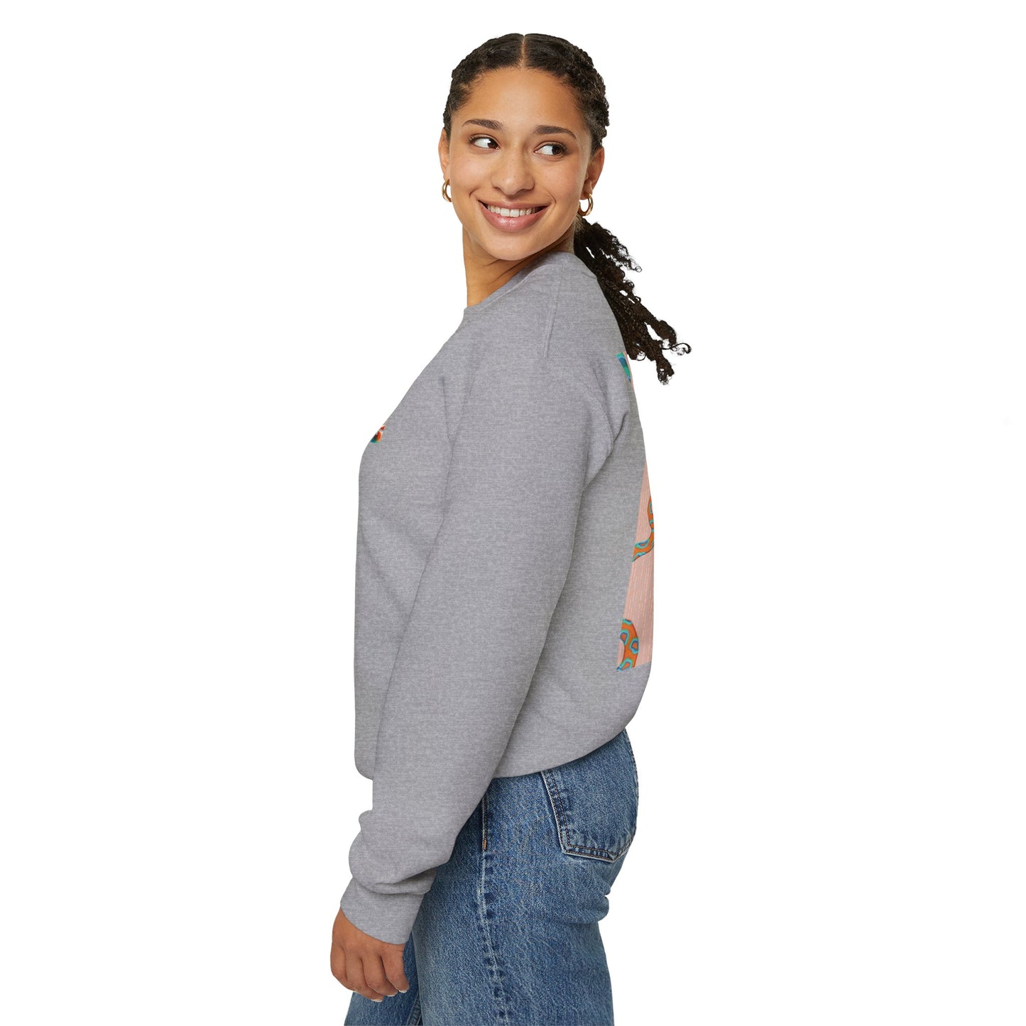 Funky Snake Unisex Crewneck Sweatshirt, Cozy Apparel, Unique Gift, Snake Art, Relaxed Style, Perfect for Casual Outings