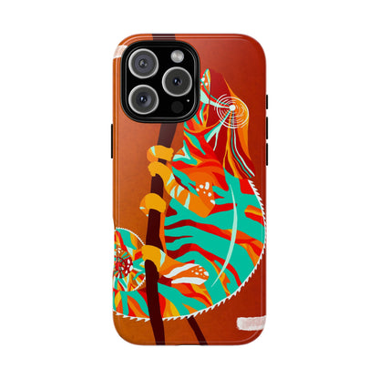 Chameleon Phone Case - Vibrant Artistic Design, Tough Cases for Animal Lovers, Unique Gift, Eco-Friendly Protection