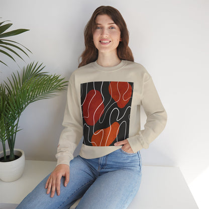 Abstract Modern Crewneck Sweatshirt, Cozy Casual Wear, Gift for Art Lovers, Stylish Layering, Perfect for Fall/Winter, Unique Graphic [...]