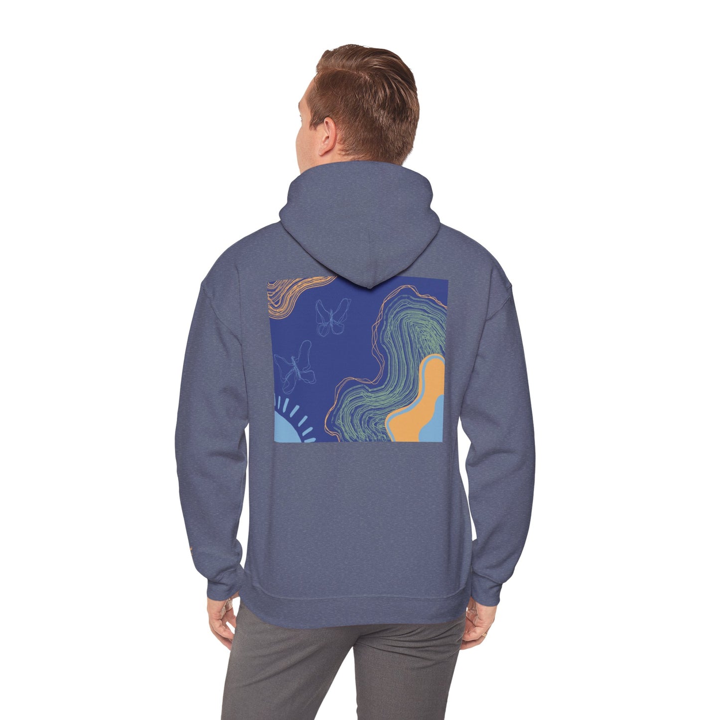 Unisex Heavy Blend™ Hooded Sweatshirt - Cozy Everyday Comfort, Perfect Gift for Nature Lovers and Art Enthusiasts