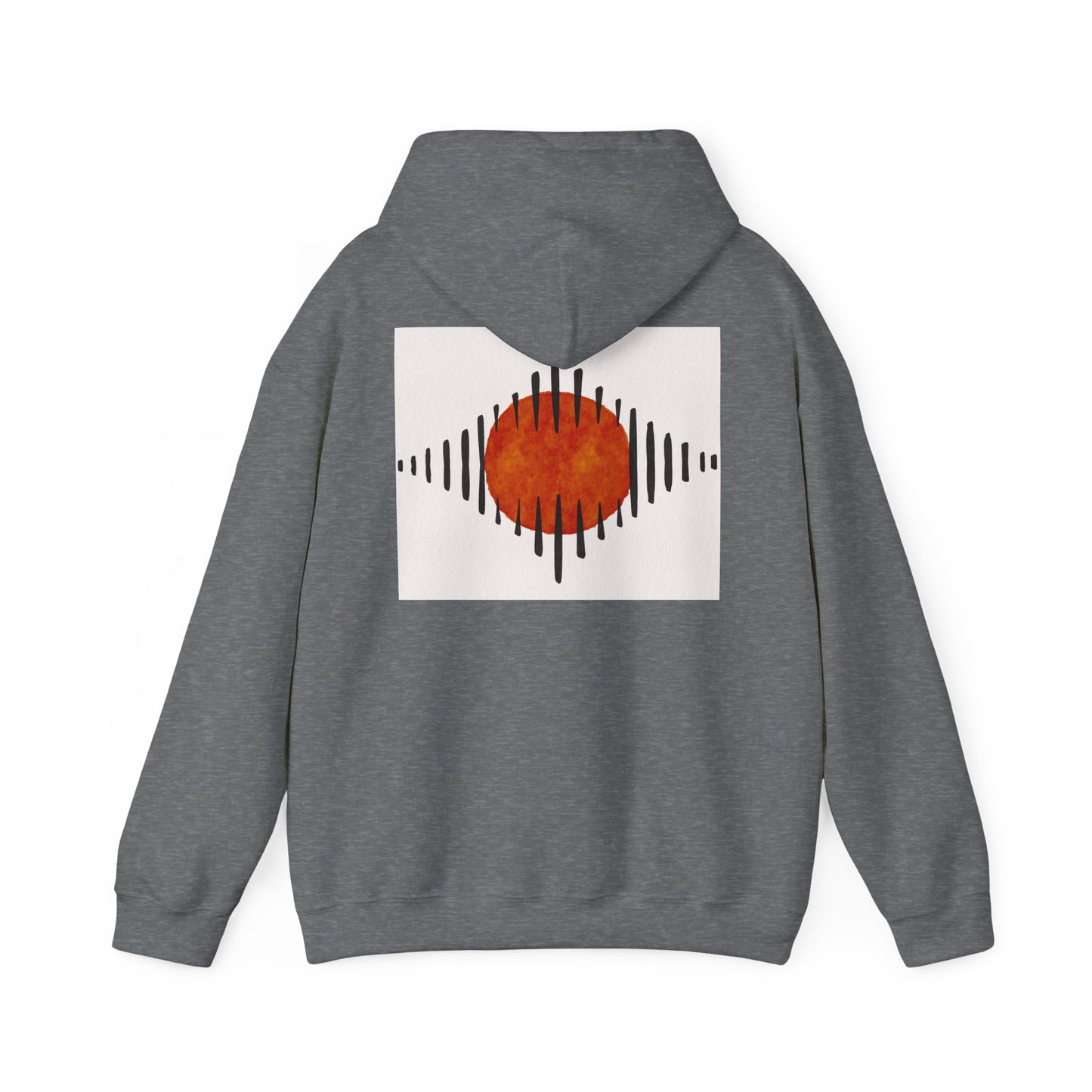Lotus & Sunset Unisex Hoodie, Cozy Sweatshirt, Relaxed Fit Hoodie, Spiritual Gift, Casual Wear, Mindfulness Apparel, Gift for Him, Gift for Her, Autumn Fall