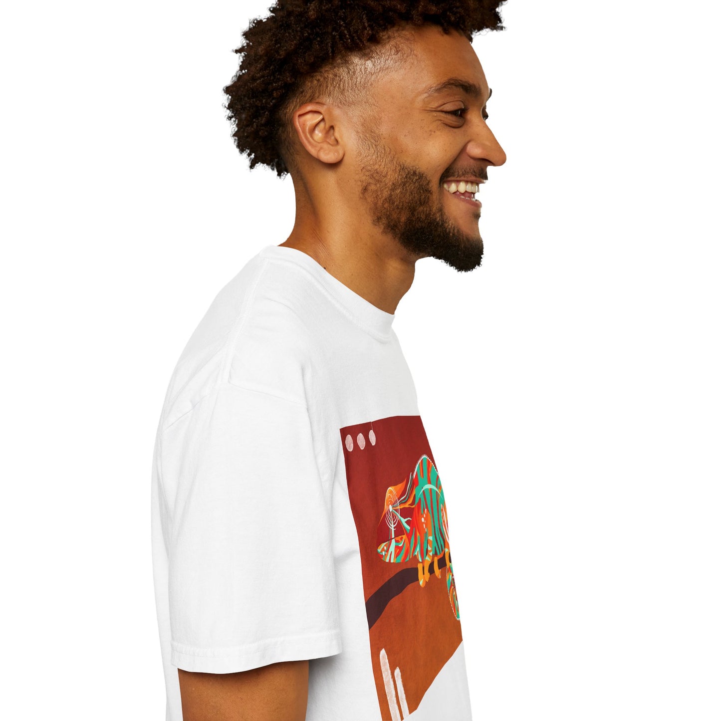 Vibrant Chameleon T-Shirt | Eco-friendly Fashion Tee, Unisex Graphic Tee, Animal Lover Shirt, Gift for Nature Enthusiasts